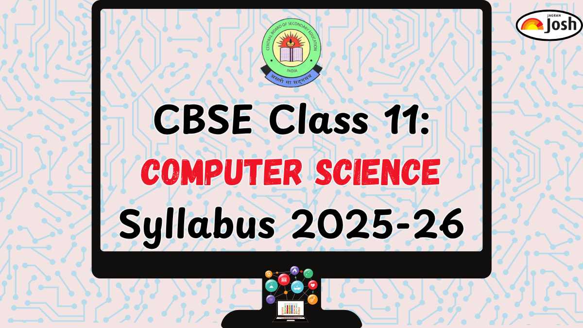 CBSE Class 11 Computer Science Syllabus 2025-26 PDF Download; Check Marking Scheme