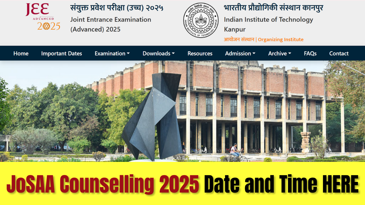 JoSAA Counselling 2025 date and time here.