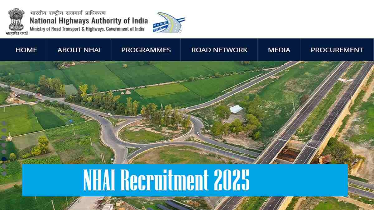 NHAI Recruitment 2025: Apply Online at nhai.gov.in for Deputy Manager Technical Posts - More Details Here