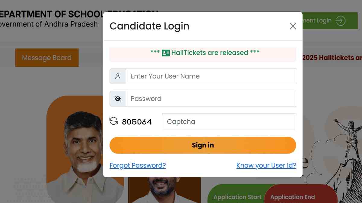 AP DSC Hall Ticket 2025 OUT at apdsc.apcfss.in, Download AP Teacher Hall Ticket PDF for June 6 to July 6 Exam - Direct Link Here