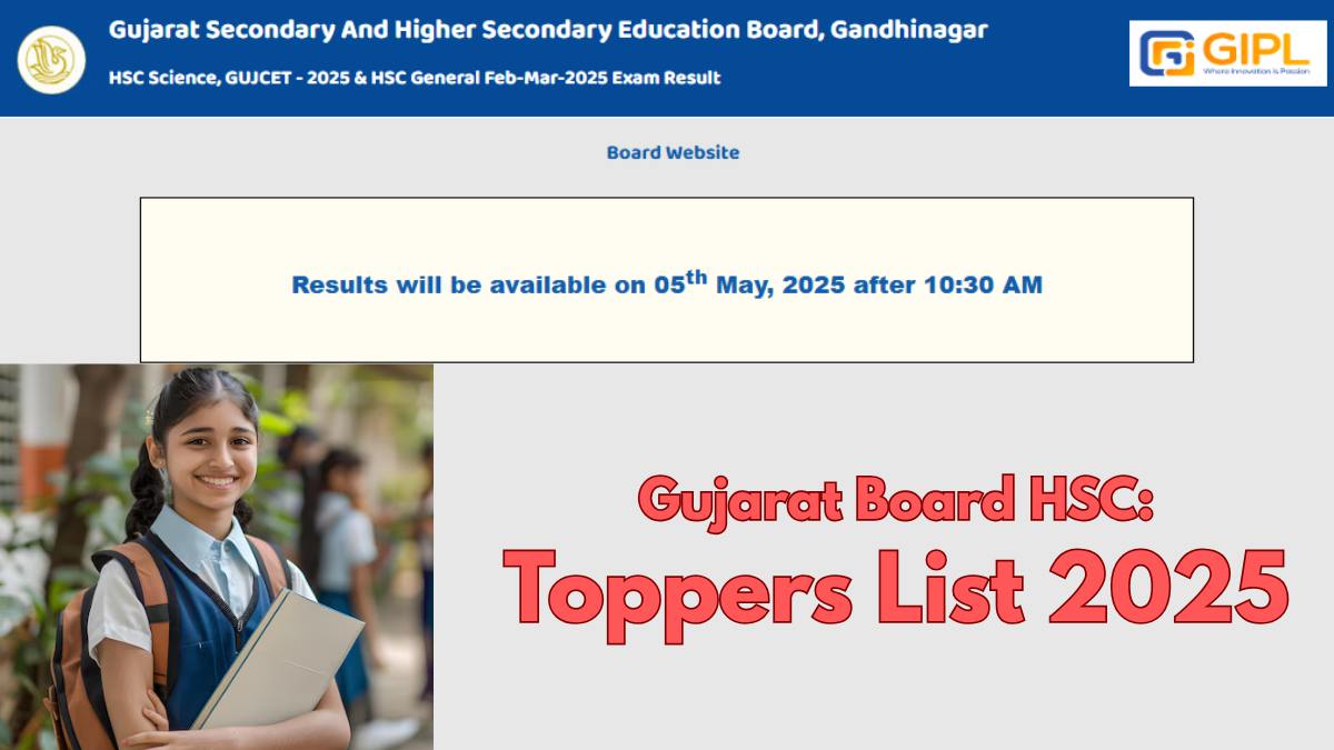 Gujarat Board HSC Toppers List 2025