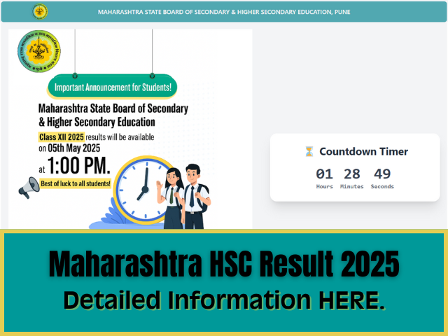 Maharashtra 12th HSC Result 2025 detailed information here.