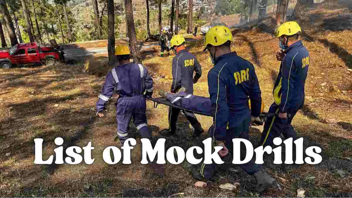 List of Mock Drills