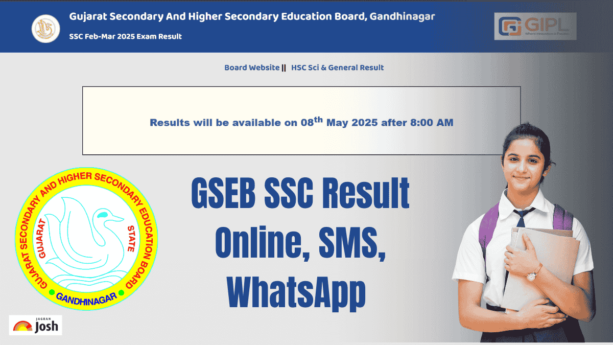 Gujarat Board Result 2025 OUT: Check GSEB SSC Result Online, SMS, WhatsApp and More - Details Here