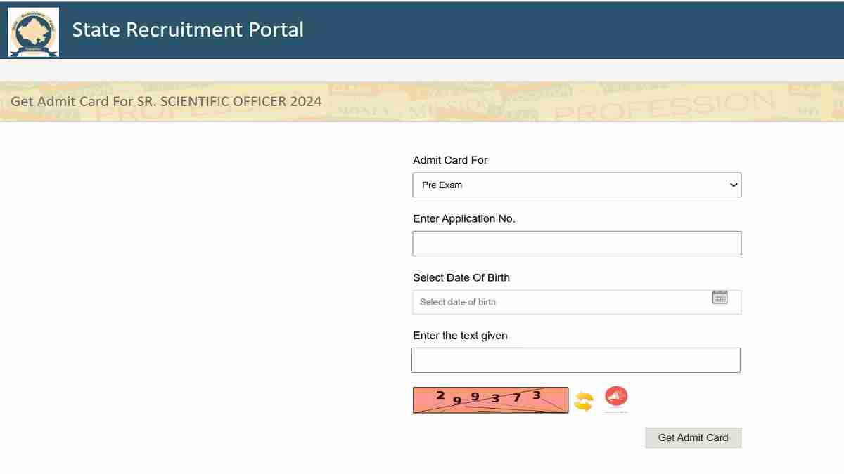 RPSC SSO Admit Card 2025 Out at rpsc.rajasthan.gov.in, Here's Download Link for Sr. Scientific Officer and Assistant Professor Hall ticket 