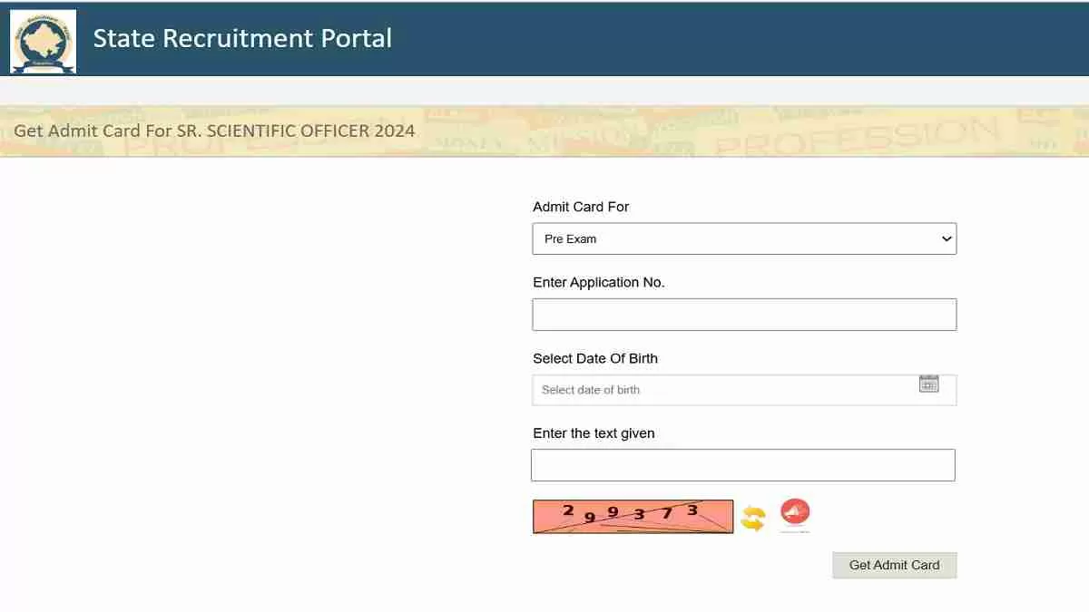 RPSC SSO Admit Card 2025