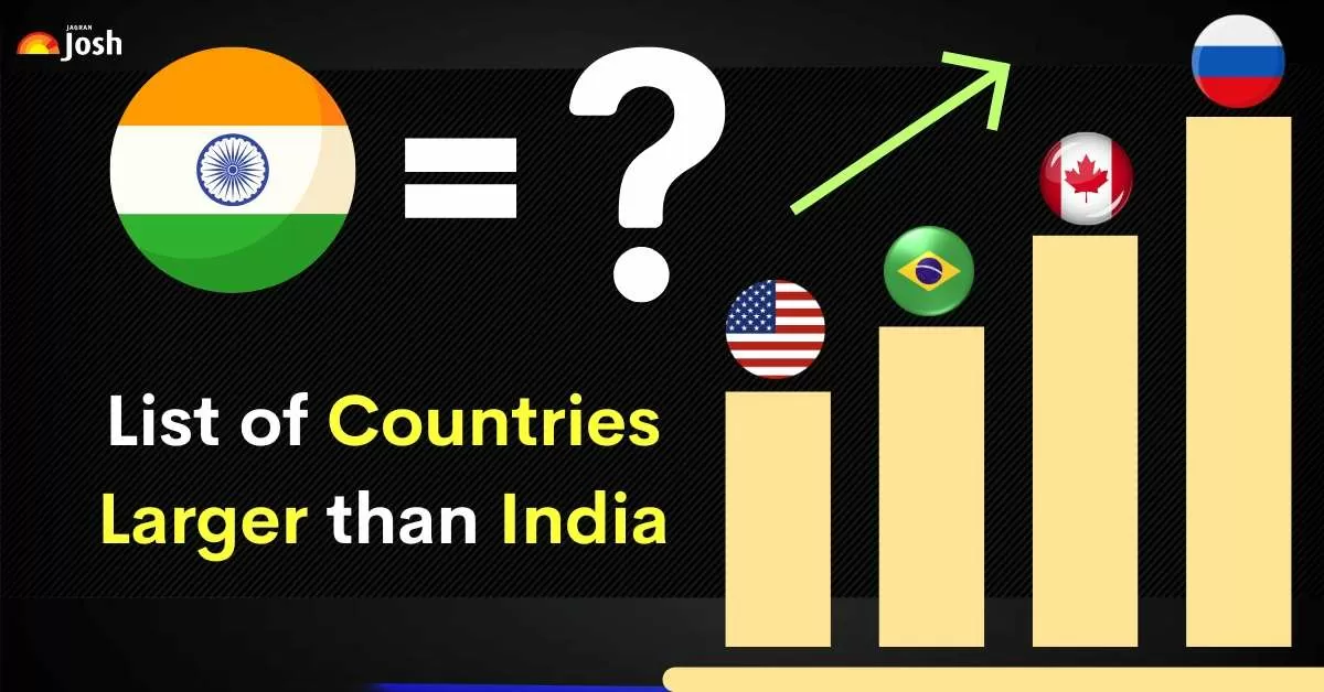 Name the countries which are larger than india
