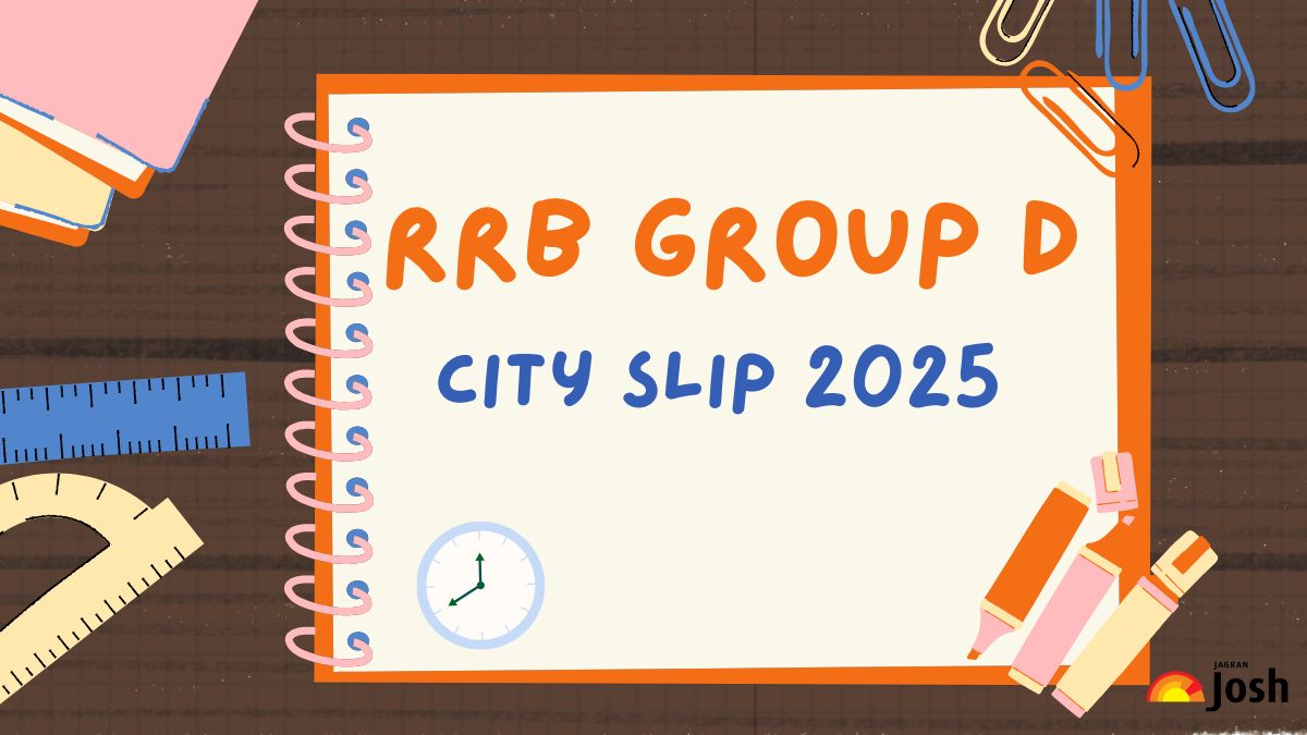 RRB Group D City Slip 2025