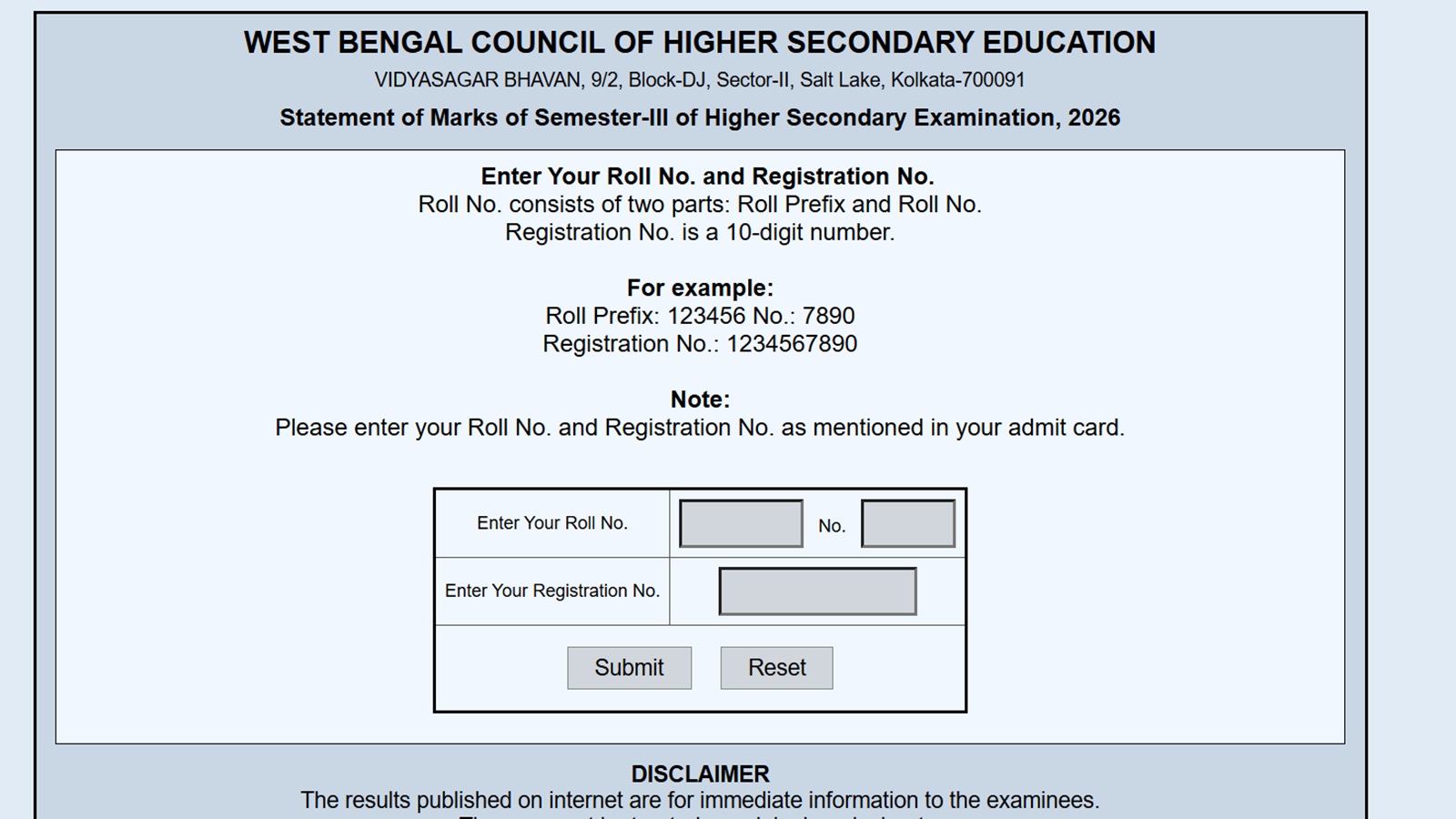 WBCHSE WB HS Semester 3 Result 2026 Live: West Bengal Class 12th Result Released, Scorecard link Active at wbchse.wb.gov.in