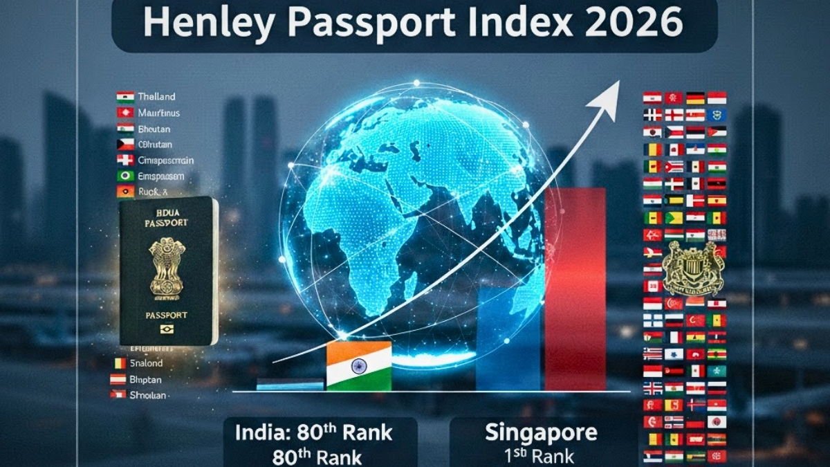 Henley Passport Index 2026: Know the India’s Rank Singapore RetainsTop Spot