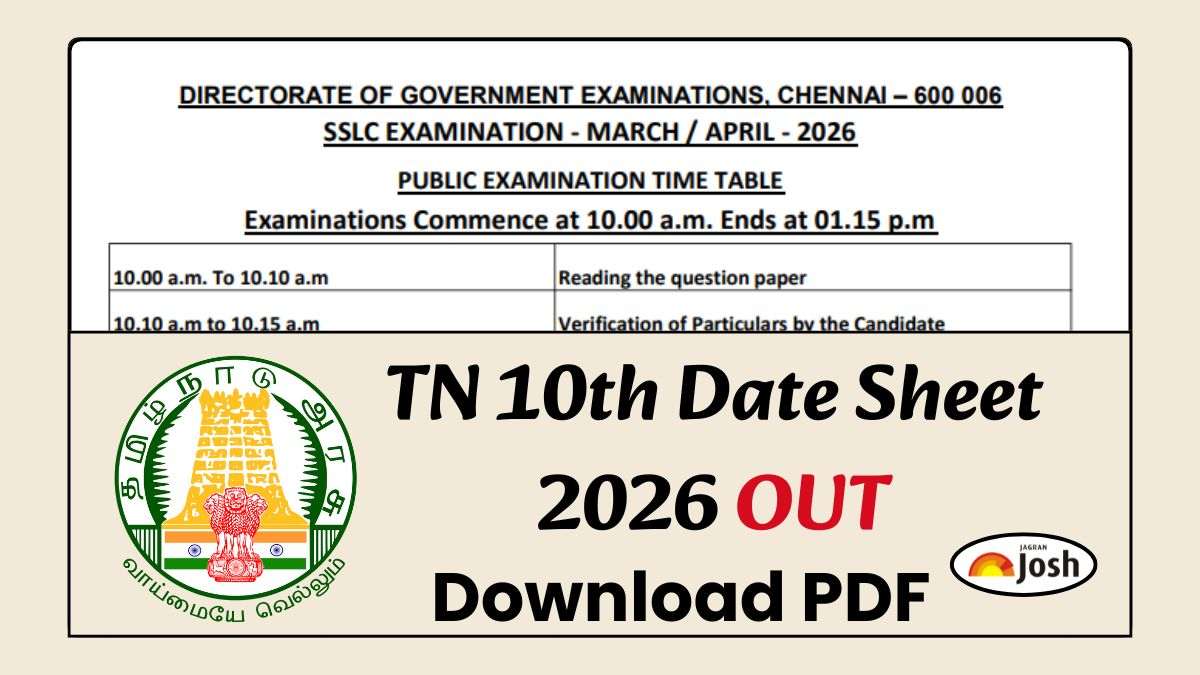 TN 10th Public Exam Time Table 2026: Check OFFICIAL Tamil Nadu 10th ...