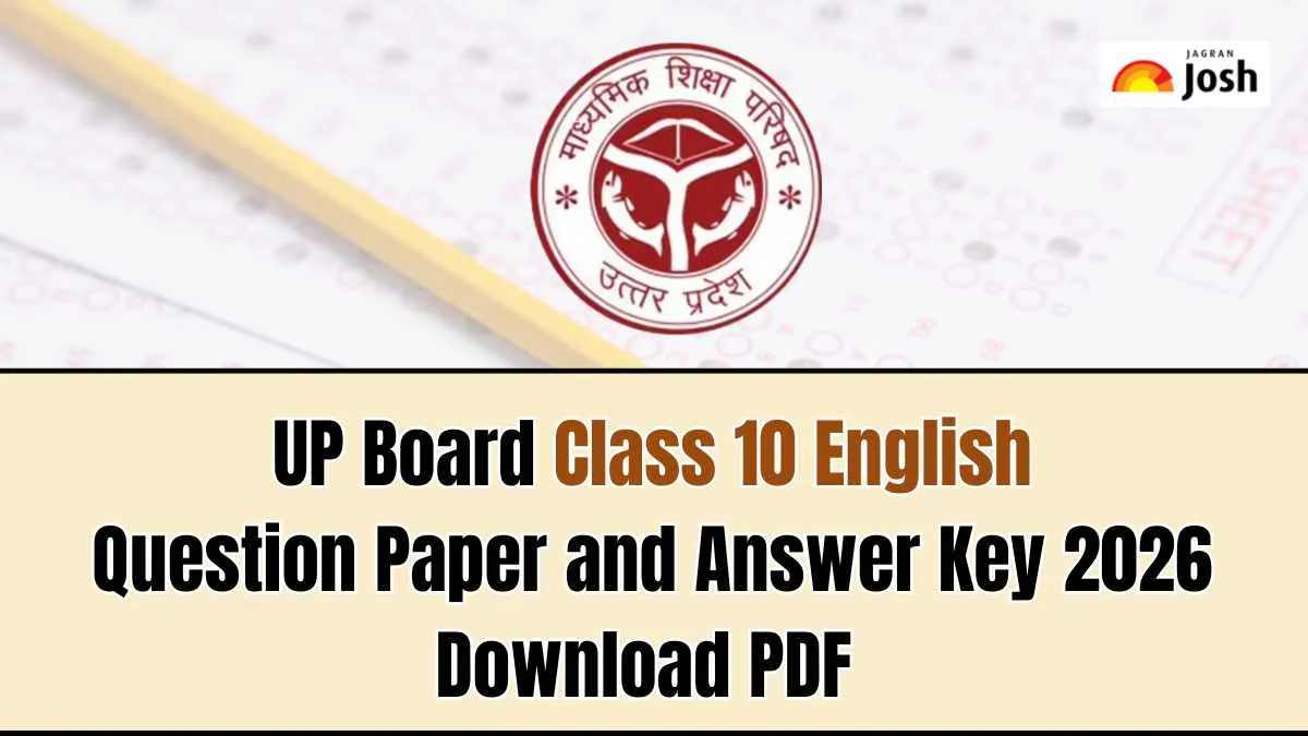 UP Board Class 10 English Question Paper and Answer Key 2026: Download PDF