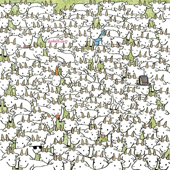 Only the Sharpest Minds Can Spot the Hidden Sheep Among the Herd of ...