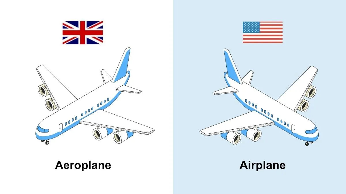 British English vs American English Words Starting With A