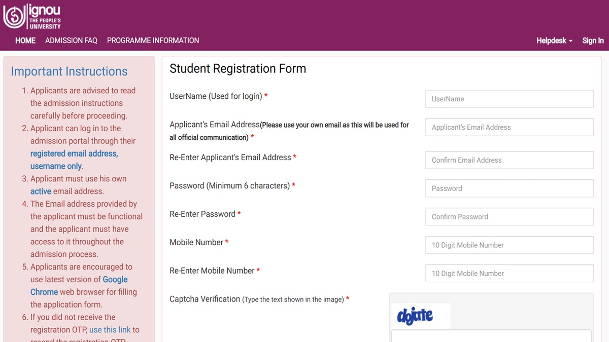 IGNOU BEd, BSc Nursing, PGDRPC Registration Deadline Extended