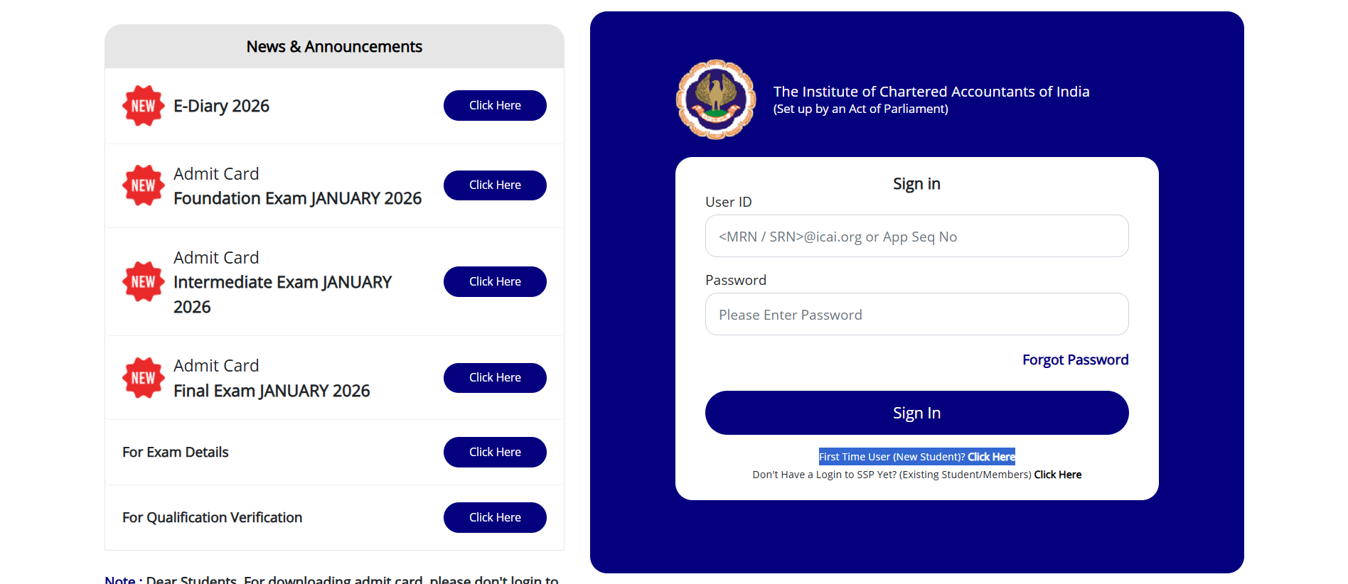 ICAI CA May 2026 Foundation, Inter, and Final exams begin today, March 3, 2026.