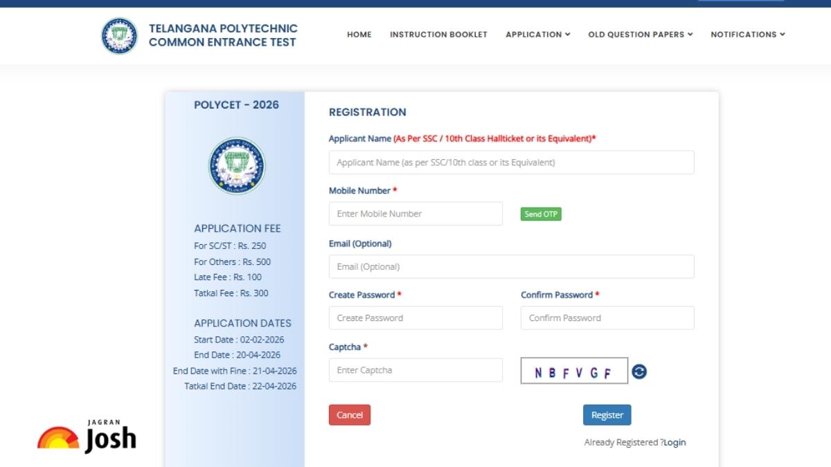 TS POLYCET 2026 Registration