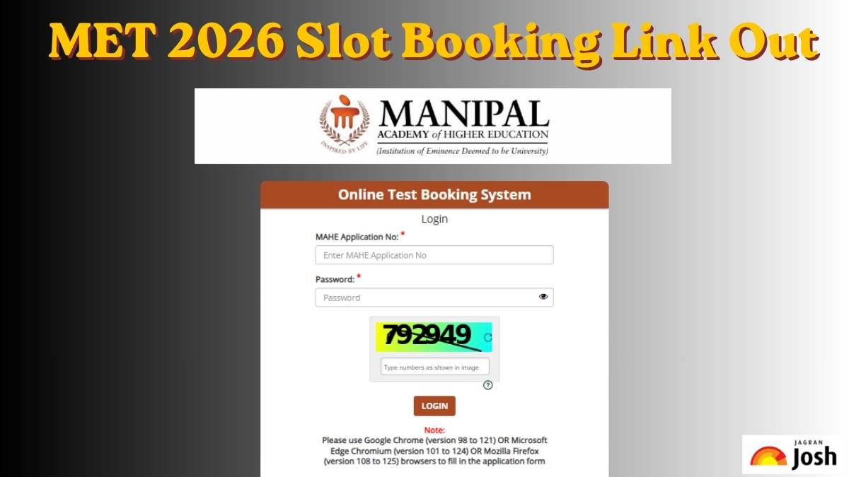 MET 2026 Slot Booking Link Out