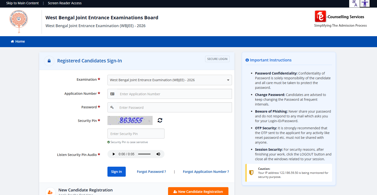 WBJEE 2026 registration deadline is April 8, 2026.