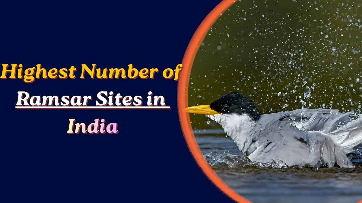 Which State Has the Highest Number of Ramsar Sites in India in 2026?