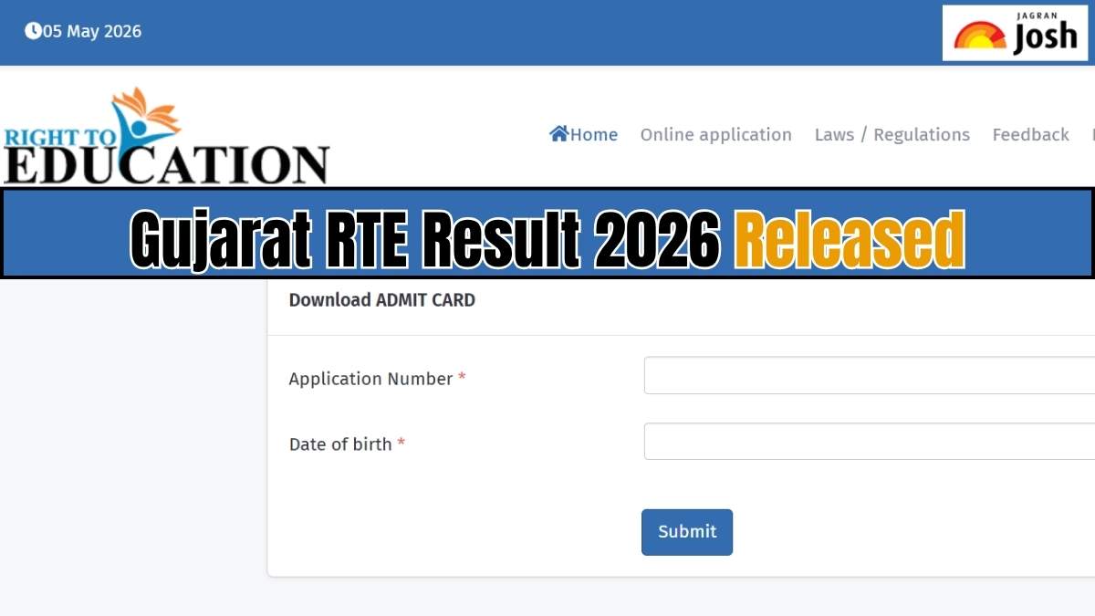 Tjb Rte Gujarat RTE Result 2026 Released: Check Round 1 Seat Allotment at rte ...