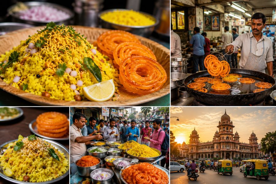 Which City Is Known For Poha-Jalebi Breakfasts