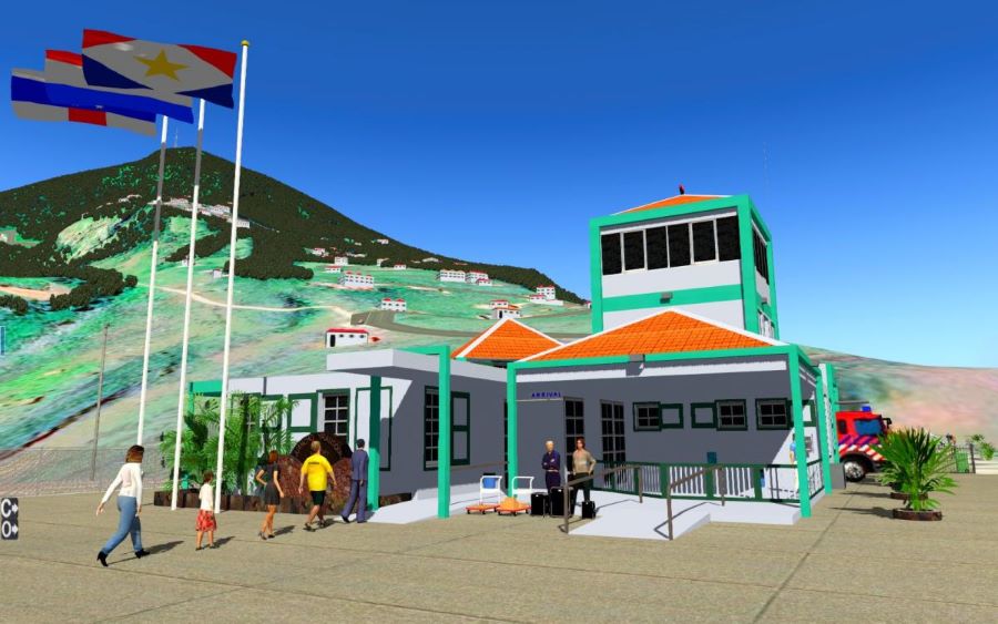 Juancho E. Yrausquin Airport in Saba