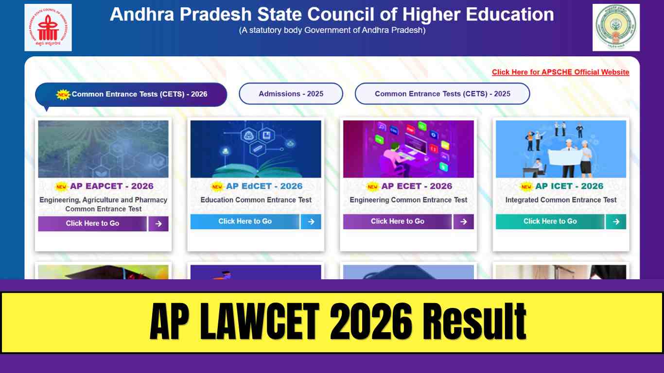AP LAWCET 2026 Result Today: Check Direct Link and Download Scorecard at apsche.ap.gov.in
