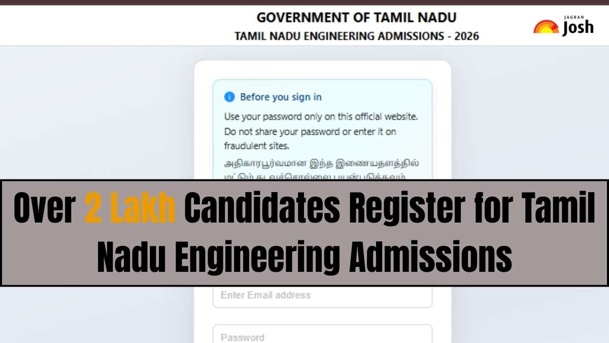 TNEA 2026: Over 2 Lakh Candidates Register for Tamil Nadu Engineering Admissions