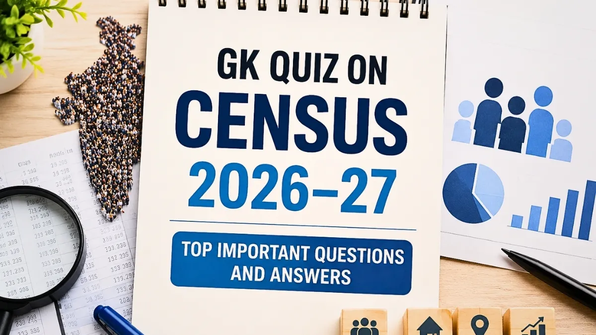 GK Quiz on Census 2026–27: Top Important Questions and Answers