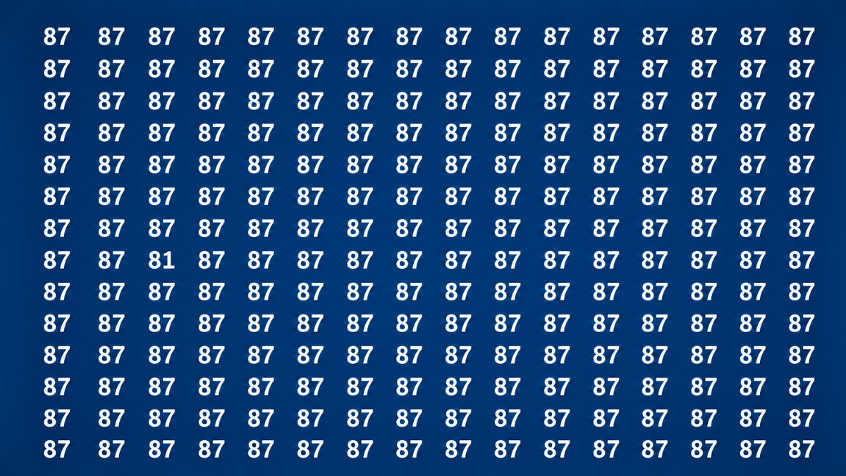 optical illusion find 81 hidden in 87s