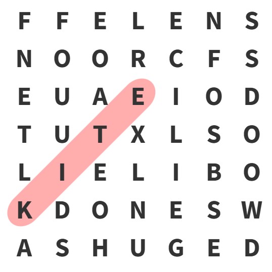 word puzzle solution