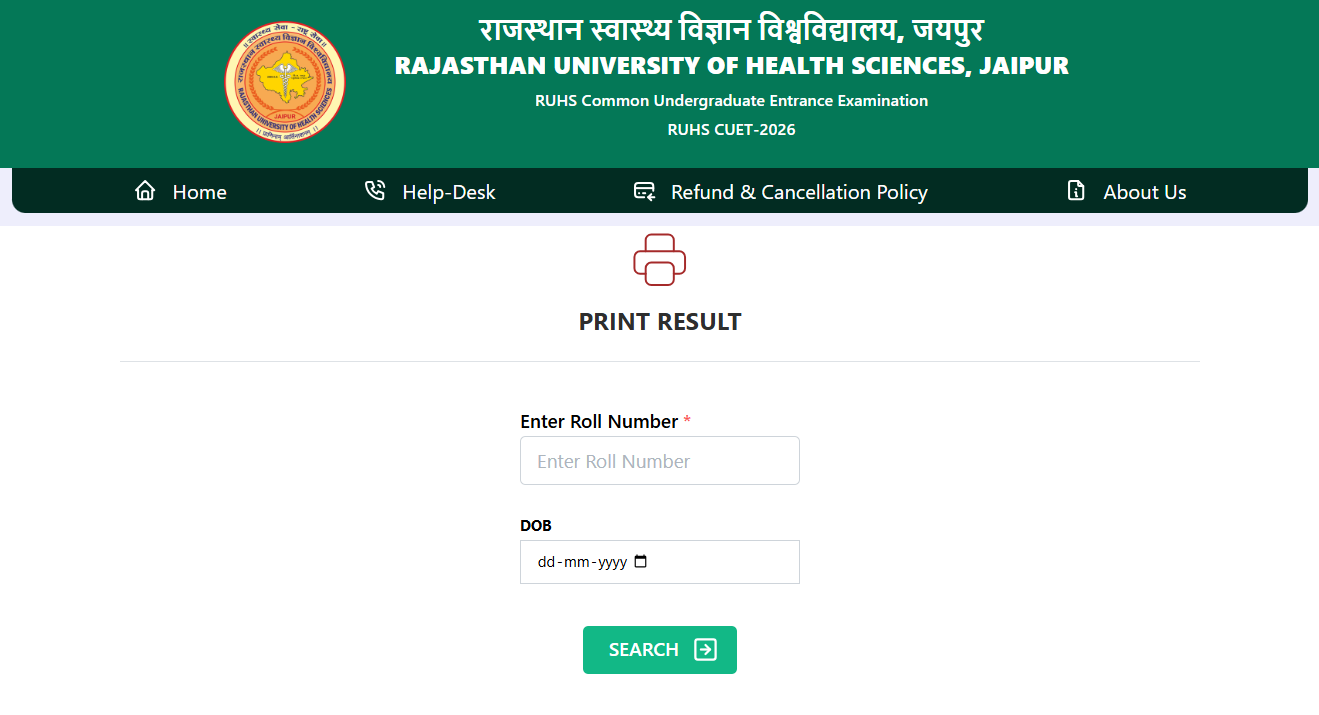 RUHS CUET 2026 Result OUT at ruhsraj.org; Download Rajasthan BSc Nursing Scorecard, Merit List PDF - Link Here
