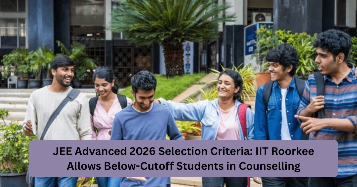 JEE Advanced 2026 Selection Criteria: IIT Roorkee Allows Below-Cutoff Students in Counselling - Jagran Josh