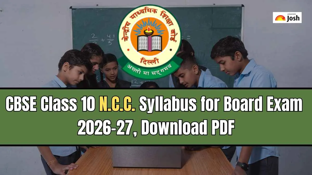 CBSE Class 10 N.C.C. Syllabus for Board Exam 2026-27, Download PDF Here