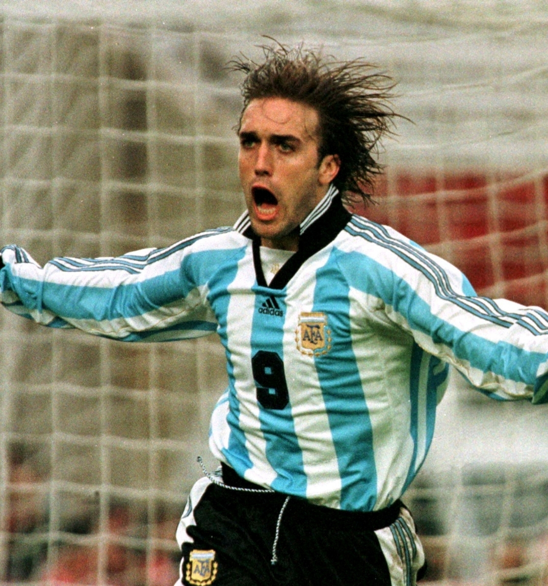 10. Gabriel Batistuta (10 Goals) - Argentina