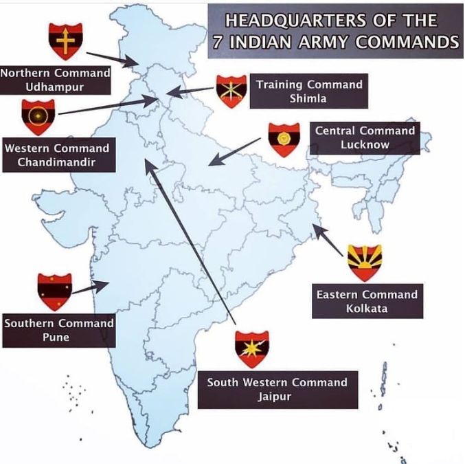 List of Commands of Indian Army and their headquarters list-of-commands-of-Indian-army