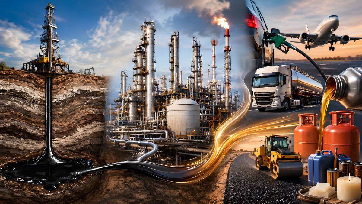 Difference Between Crude Oil, Petroleum Products, and Petroleum