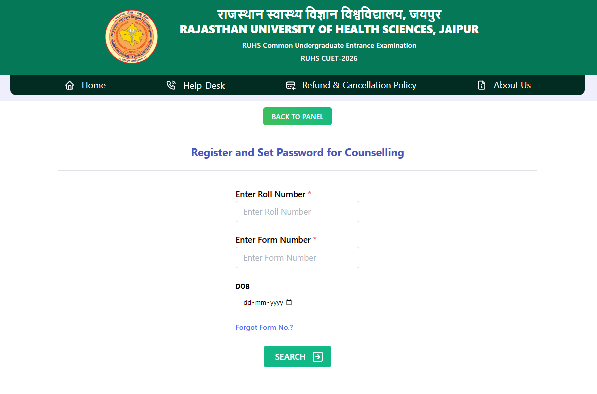 RUHS CUET 2026: Counselling Registrations Begin at ruhscuet2026.com, Application Link Here