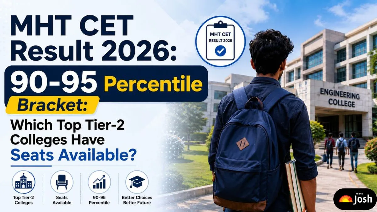 MHT CET Result 2026: 90-95 Percentile Bracket: Which Top Tier-2 Colleges Have Seats Available? - Jagran Josh