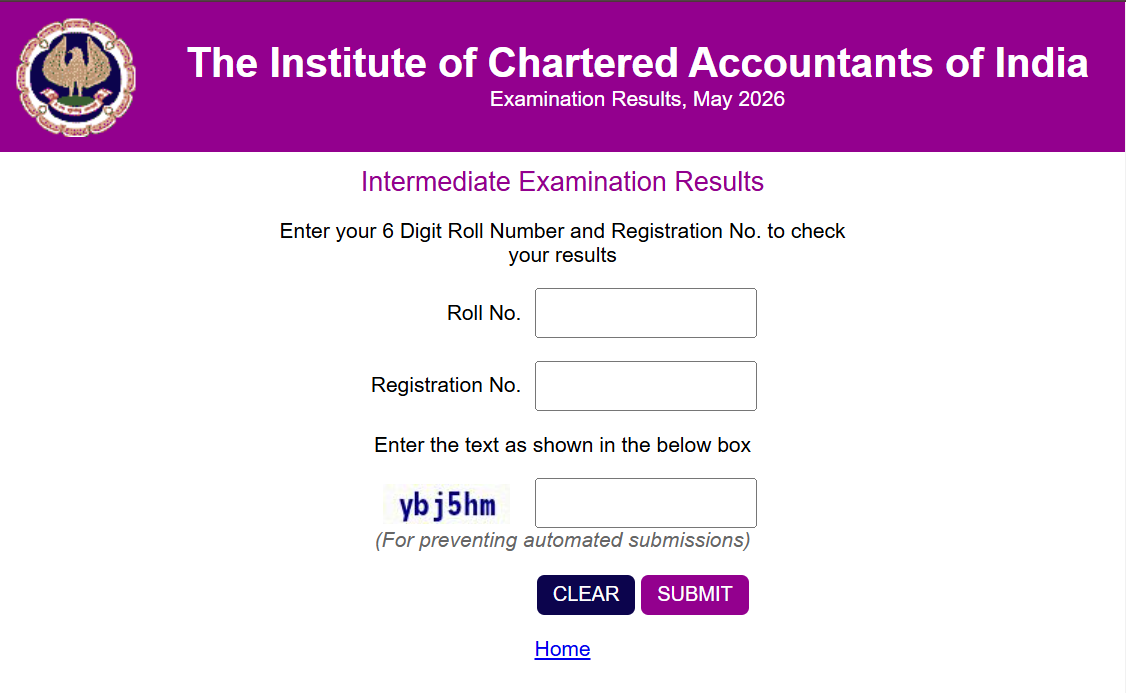 ICAI CA Intermediate Result 2026 May Session Declared at caresults.icai.org; Download Scorecards - Link Here