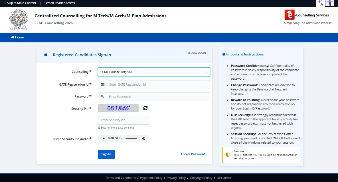 CCMT 2026: Counselling Round 3 Seat Allotment Released at ccmt.admissions.nic.in, Direct Link Here