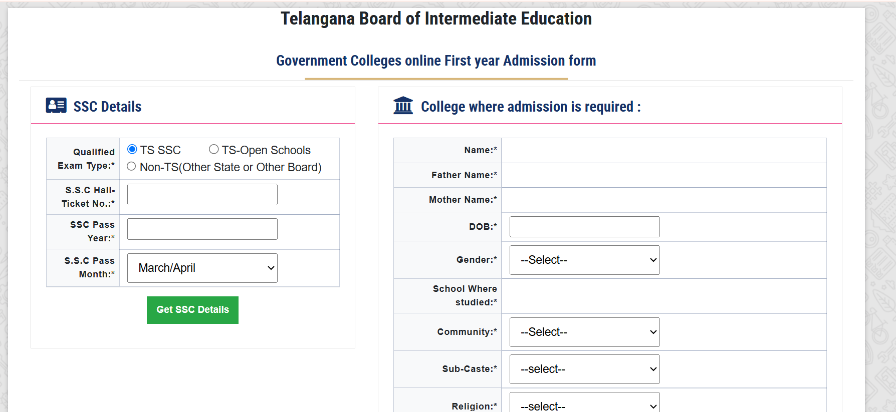 TGBIE Extends First-Year Intermediate Admissions 2026 Phase II Till July 31; Reserves 33% Seats for Female Students