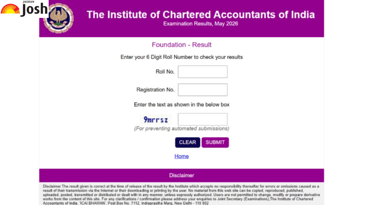 CA Foundation May 2026 Result (OUT) at caresults.icai.org - Download Scorecard and Check Toppers List Here