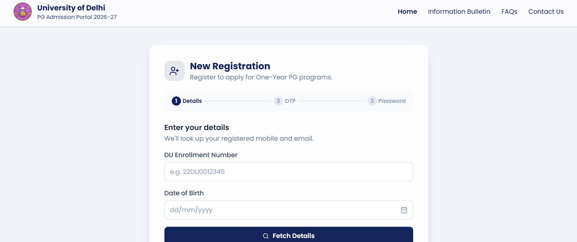 DU PG Admissions 2026: One-Year Master's Registration Starts at pgportal.uod.ac.in, UG CSAS Preferences Close July 11