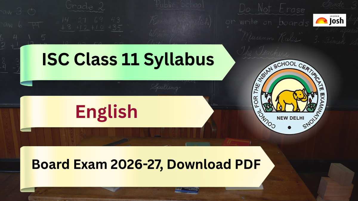 ISC Class 11 English Syllabus for Board Exam 2026-27, Download PDF Here