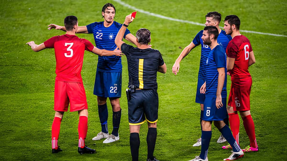 Red and Yellow Card in Football