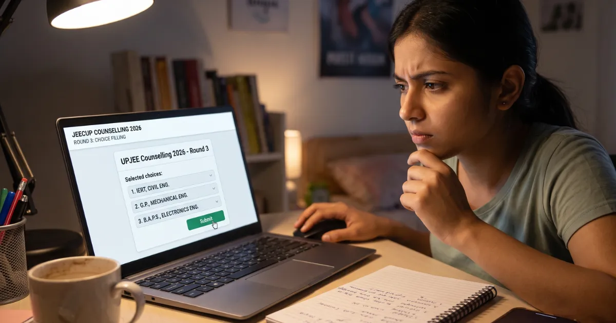 JEECUP Counselling 2026 Round 3 Choice Filling Started at jeecup.admissions.nic.in, Direct Link, Process