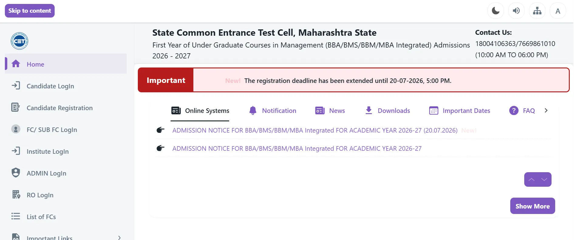 MAH BBA CAP 2026 Registration Deadline Extended to July 20: Check Schedule and Important Dates