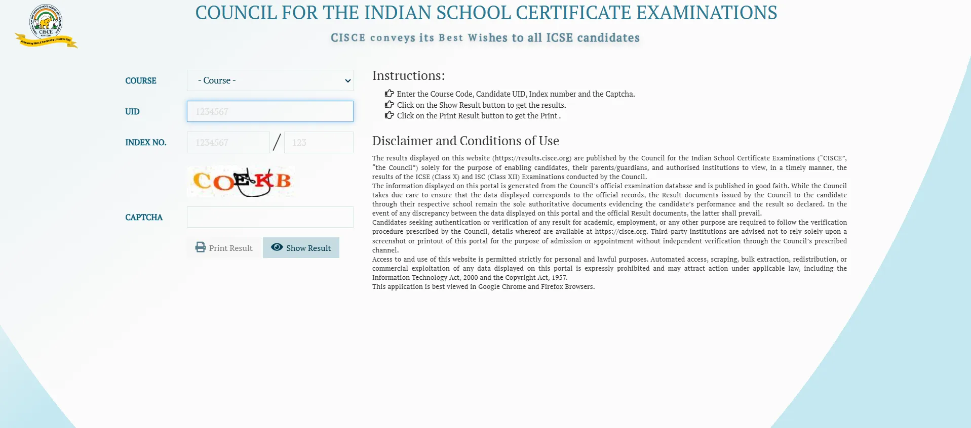 ICSE Class 10 Improvement Result Released; Download Marksheet at cisce.org
